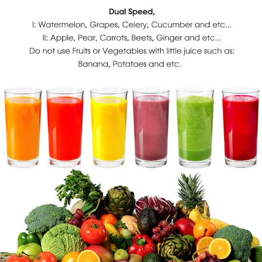 MegaChef Wide Mouth Juice Extractor Juice Machine